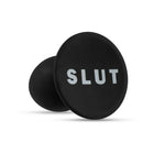 Temptasia ''Slut'' Silicone Anal Plug Black