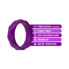 Wellness Geo Silicone Cockring Purple
