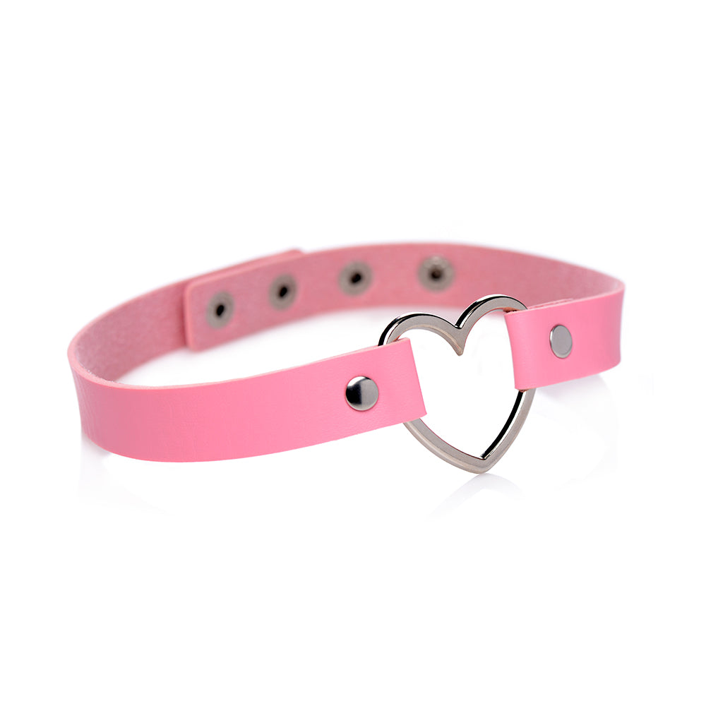 Master Series Sweet Heart Chrome Heart Choker Pink