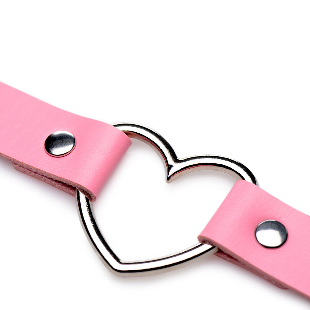 Master Series Sweet Heart Chrome Heart Choker Pink