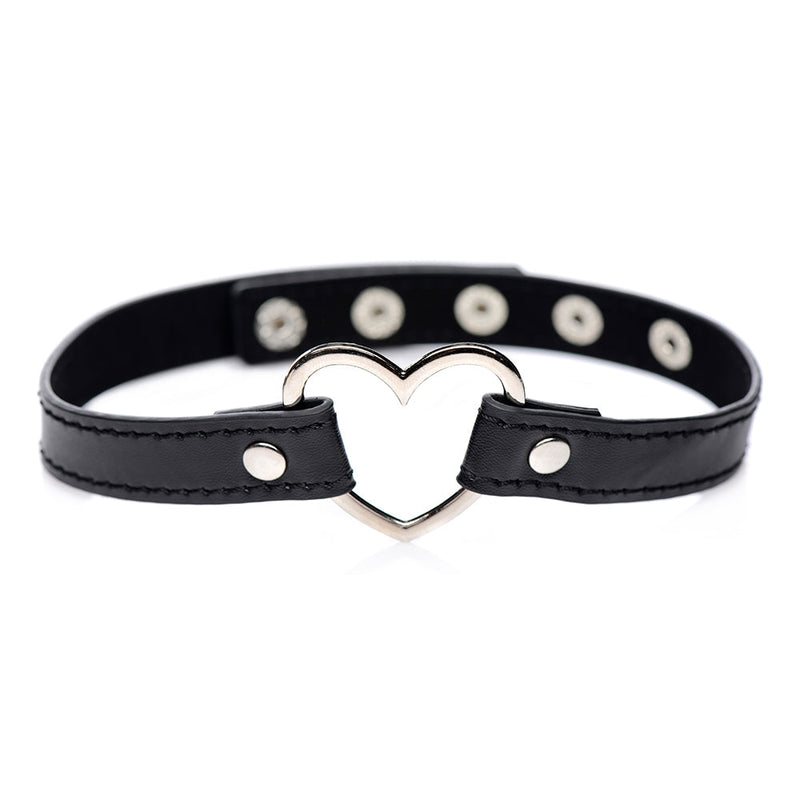Master Series Dark Heart Chrome Heart Choker Black