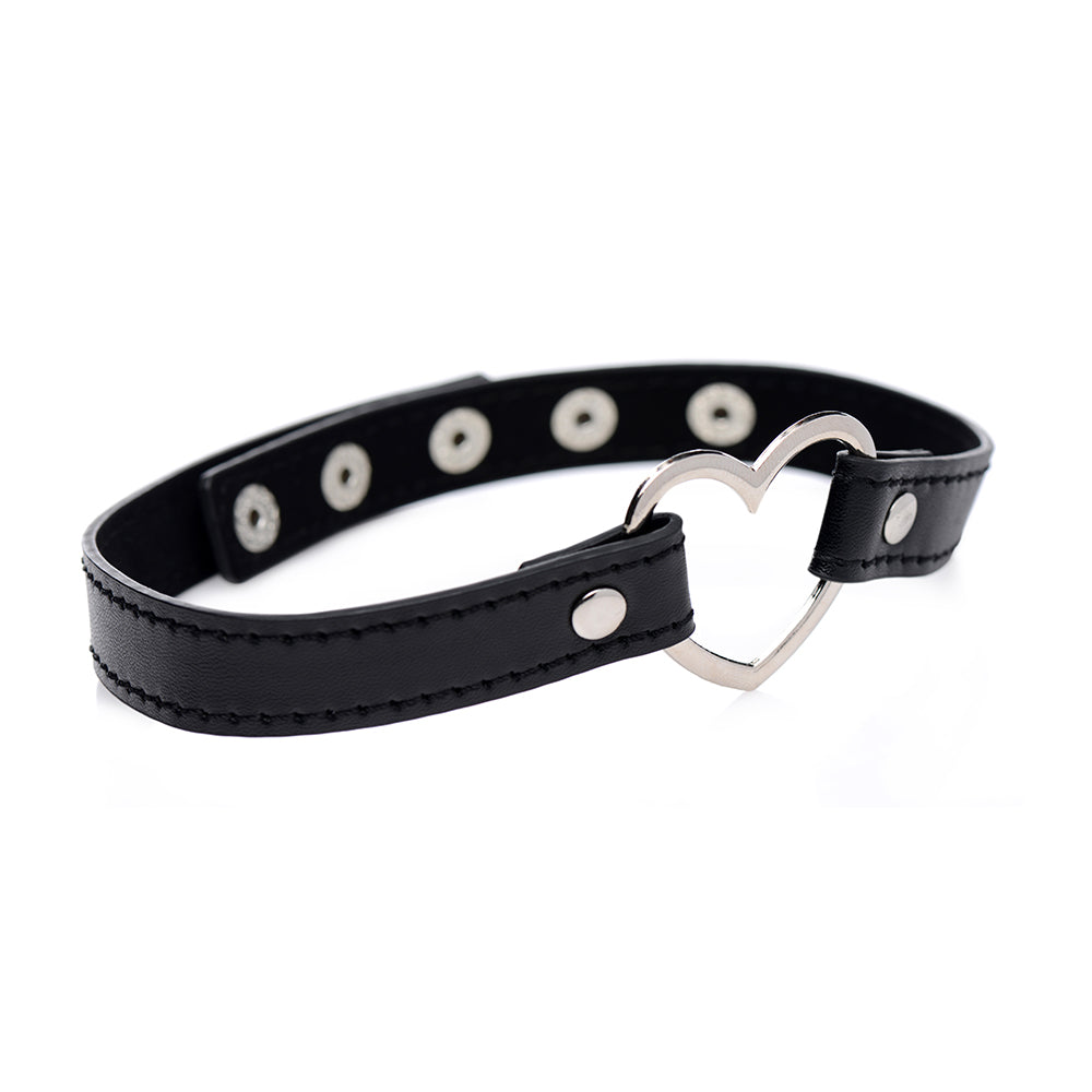 Master Series Dark Heart Chrome Heart Choker Black