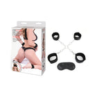 Lux Fetish Deluxe Chain Hog Tie with 4-Piece Cuff Set