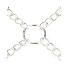Lux Fetish Deluxe Chain Hog Tie with 4-Piece Cuff Set