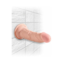 King Cock Plus 5 in. Triple Density Cock Realistic Dildo With Suction Cup Beige