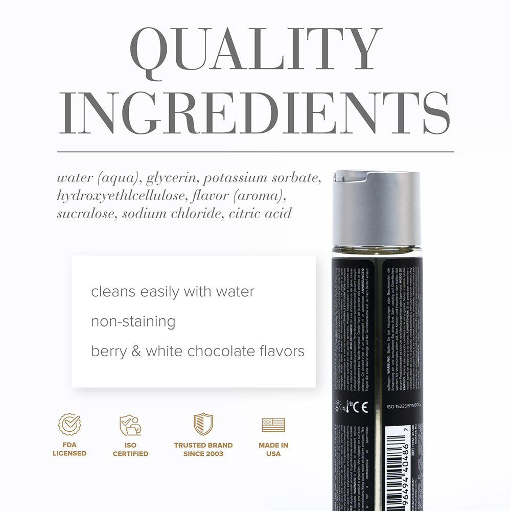 JO Gelato White Chocolate Rasberry Truffle Water-Based Lubricant 4 oz.