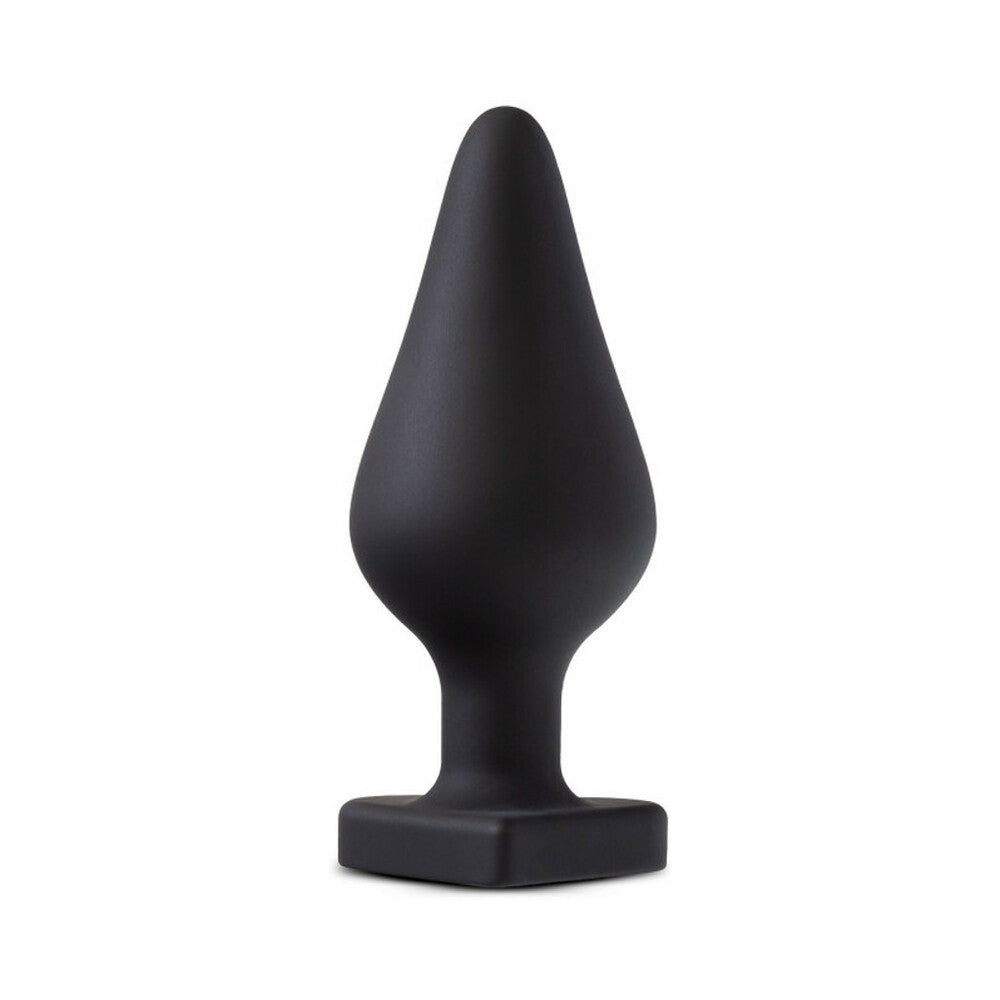 Temptasia ''Fuck Me'' Silicone Anal Plug with Heart-Shaped Base Black