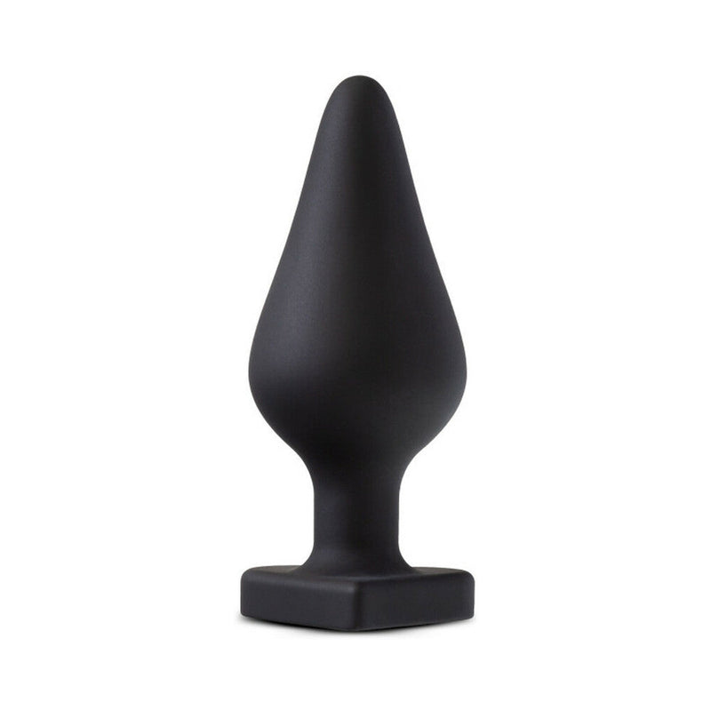 Temptasia ''Fuck Me'' Silicone Anal Plug with Heart-Shaped Base Black