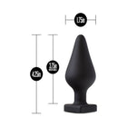Temptasia ''Fuck Me'' Silicone Anal Plug with Heart-Shaped Base Black