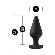 Temptasia ''Spank Me'' Silicone Anal Plug with Heart-Shaped Base Black