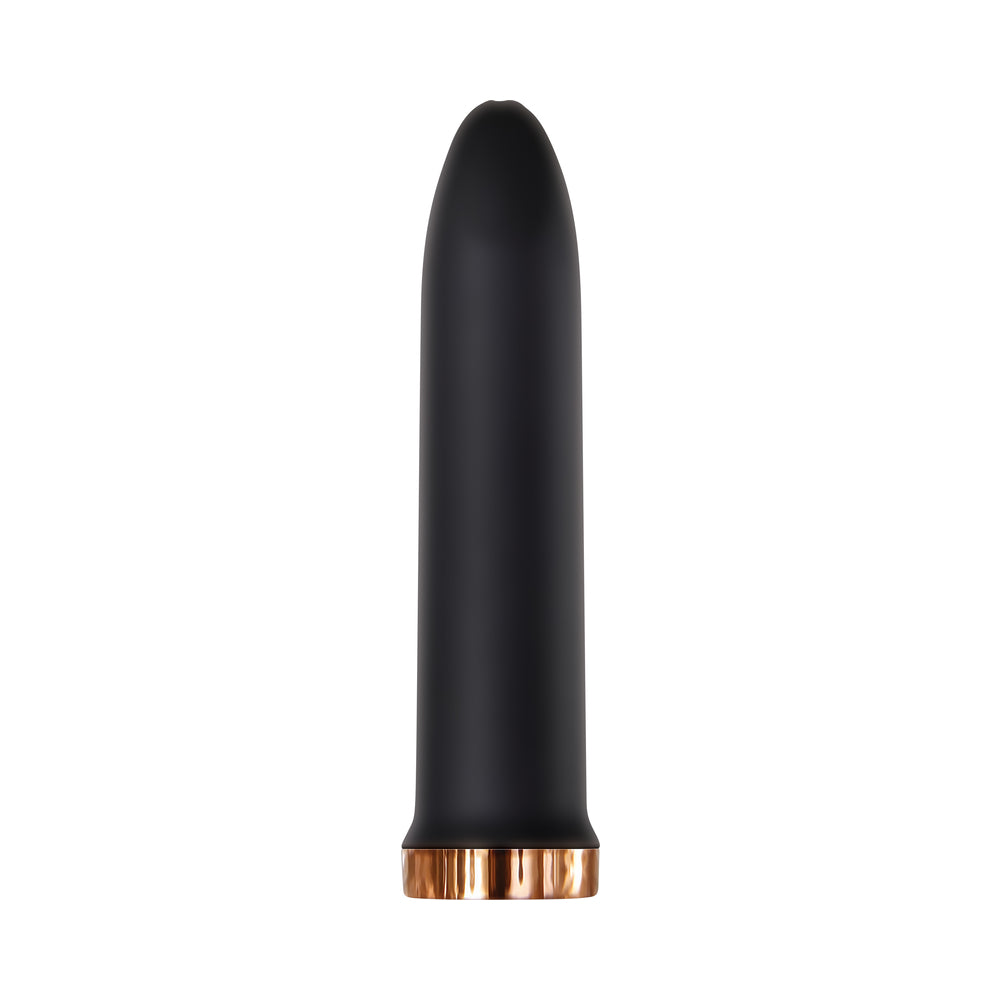 Evolved Four Play Rechargeable Silicone Bullet Vibrator and 3-Piece Sleeve Set Black
