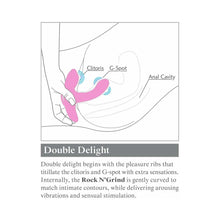 3Some Rock n'' Grind Dual Stimulation Silicone Vibrator Pink