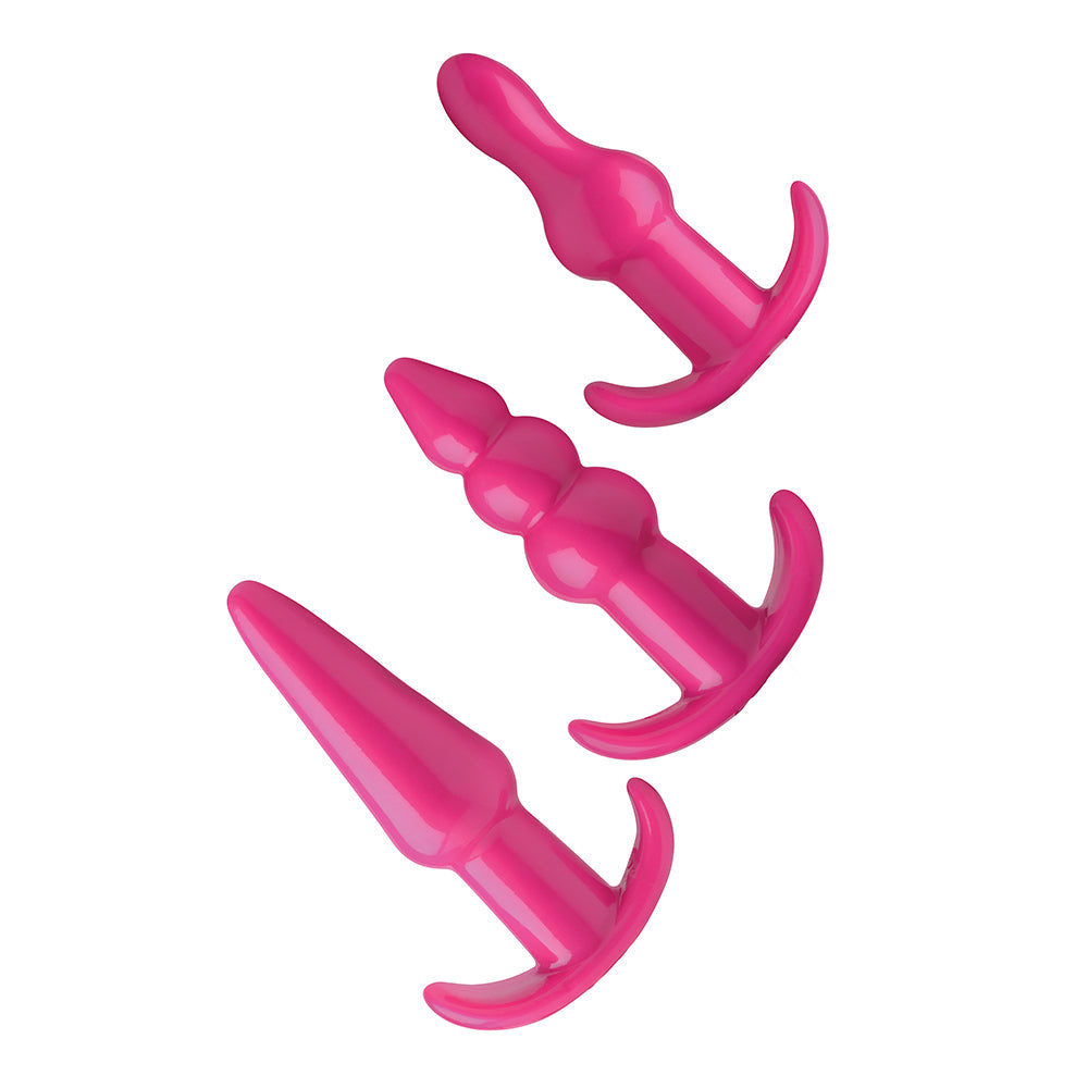 Frisky Thrill Trio Pink Anal Plug Set