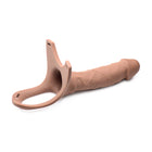 Size Matters Hollow Silicone Dildo Strap-On Beige