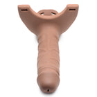 Size Matters Hollow Silicone Dildo Strap-On Beige