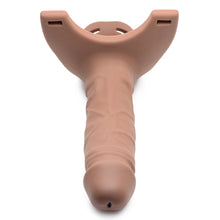 Size Matters Hollow Silicone Dildo Strap-On Beige