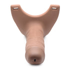 Size Matters Hollow Silicone Dildo Strap-On Beige