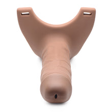 Size Matters Hollow Silicone Dildo Strap-On Beige