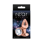 Rear Assets Rose Gold Anal Plug Small Clear