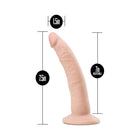 Au Naturel Jack 7.5 in. Posable Dual Density Dildo Beige