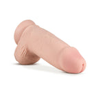 Au Naturel 2.75 Pounder 10 in. Posable Dual Density Dildo with Balls Beige