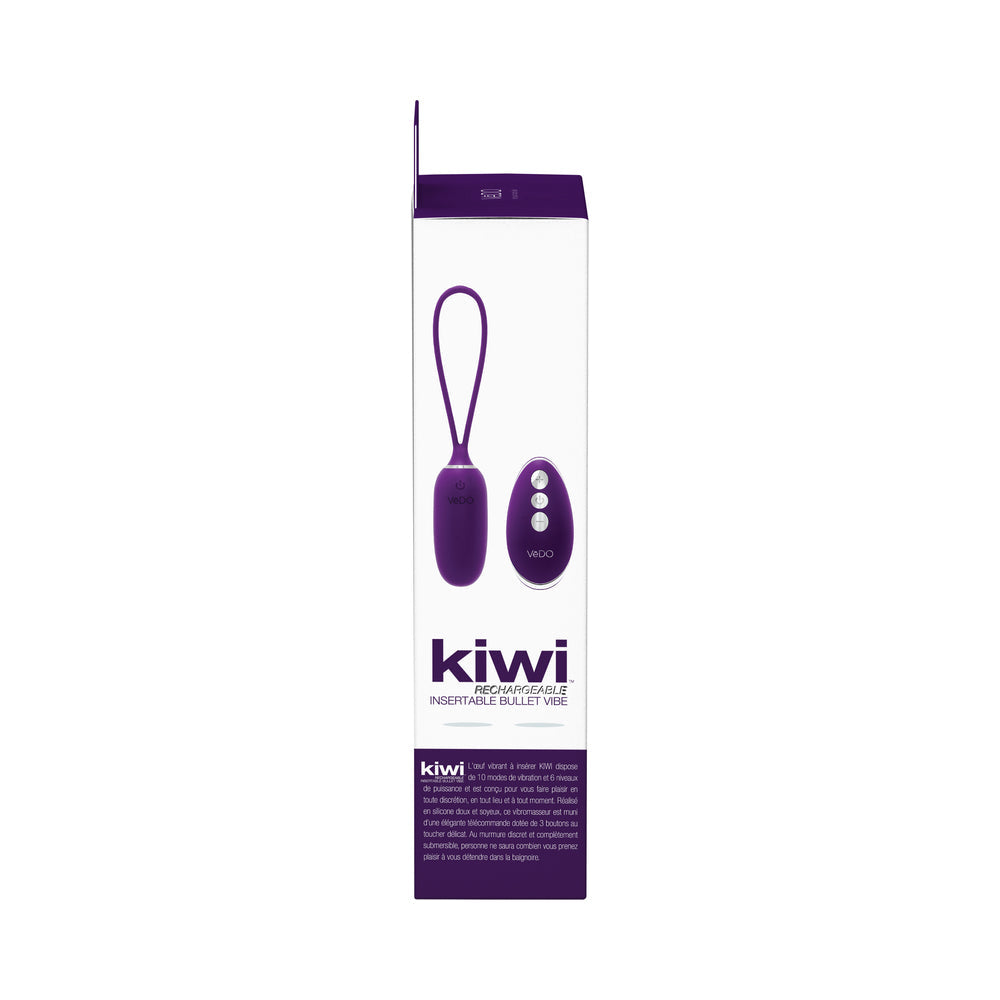 Vedo Kiwi Rechargeable Insertable Bullet Deep Purple