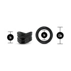 Stay Hard Beef Ball Stretcher Snug 1 in. Black