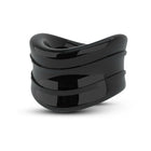 Stay Hard Beef Ball Stretcher Snug 1 in. Black