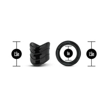 Stay Hard Beef Ball Stretcher Snug X Long 1 in. Black