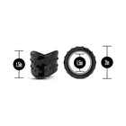 Stay Hard Beef Ball Stretcher X Long 1.5 in. Black