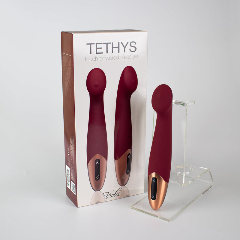 Tethys Touch Panel G-Spot Vibrator Wine Red