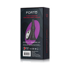 Forto Vibrating Ribbed Plug Rechargeable Remote-Controlled Silicone Anal Plug Large Black