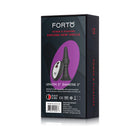 Forto Vibrating Ribbed Plug Rechargeable Remote-Controlled Silicone Anal Plug Small Black