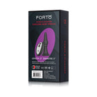 Forto Vibrating Ribbed Plug Rechargeable Remote-Controlled Silicone Anal Plug Small Black