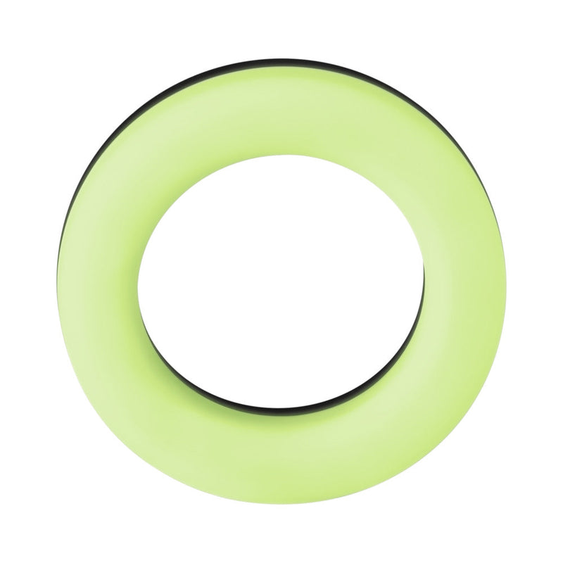 Forto F-19 Liquid Silicone 2-Tone Cockring Black/Glow