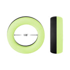 Forto F-19 Liquid Silicone 2-Tone Cockring Black/Glow