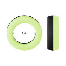 Forto F-19 Liquid Silicone 2-Tone Cockring Black/Glow