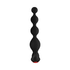 Forto Vibrating Anal Beads Rechargeable Silicone Plug Black