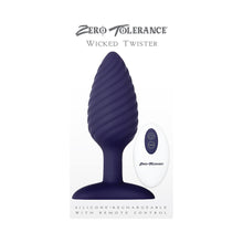 Zero Tolerance Wicked Twister Textured Vibrating Silicone Anal Plug Purple