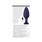 Zero Tolerance Wicked Twister Textured Vibrating Silicone Anal Plug Purple