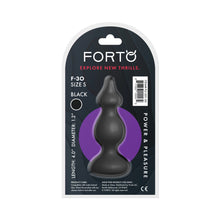 Forto F-30 Pointer Silicone Anal Plug Small Black