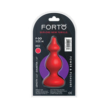 Forto F-30 Pointer Silicone Anal Plug Medium Red