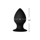 Forto F-98 Cone Silicone Anal Plug Small Black