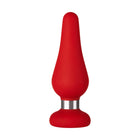 Forto F-21 Tear Drop Silicone Anal Plug Medium Red