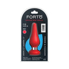 Forto F-21 Tear Drop Silicone Anal Plug Medium Red