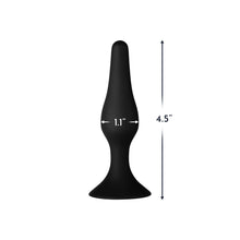 Forto F-11 Lungo Silicone Anal Plug Small Black
