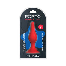 Forto F-11 Lungo Silicone Anal Plug Small Red