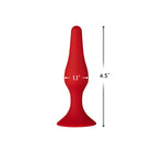 Forto F-11 Lungo Silicone Anal Plug Small Red