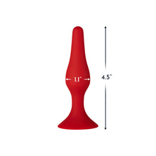 Forto F-11 Lungo Silicone Anal Plug Small Red