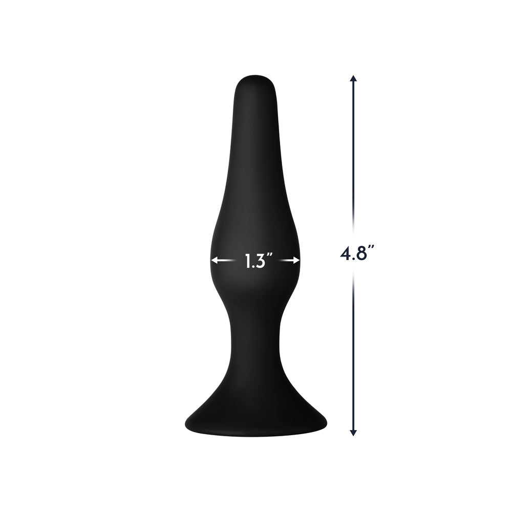 Forto F-11 Lungo Silicone Anal Plug Medium Black